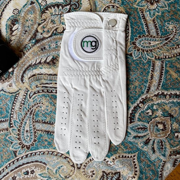 DynaGrip Leather Golf Glove Regular Left L Cabretta Leather NEW White - Picture 4 of 7